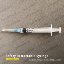 Disposable Safety Retractable Syringe Safe injection